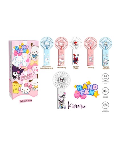 Вентилятор HAND FAND MELODY 6цв 0808-7