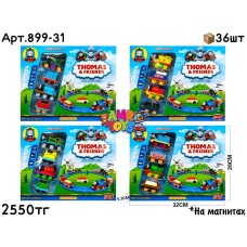Ж/Д Поезд THOMAS I FRIENDS на магнитах 4 вида 899-31