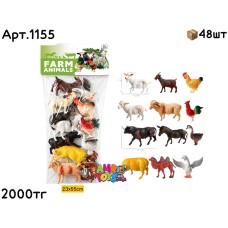 Животные FARM ANIMAL Домашние из 12шт 1155