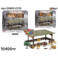 Животные MODEL SERIES Дикие Навес Телега 2вида Q9899-ZJ115