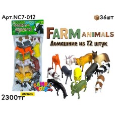 Животные н-р Домашние FARM ANIMALS из 12шт NC7-012