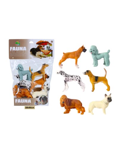 Животные н-р FAUNA СОБАЧКИ из 6шт MG7-006A