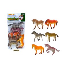 Животные н-р WILD HORSE  ЛОШАДИ из 6шт 044