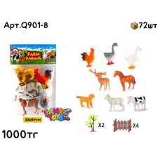 Животный н-р FARM ANIMAL Домашние 14дет Q901-8